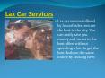 Lax Car Services PowerPoint PPT Presentation