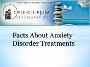 Facts About Anxiety Disorder Treatments