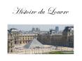 Histoire du Louvre PowerPoint PPT Presentation