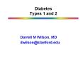 Diabetes Types 1 and 2 PowerPoint PPT Presentation