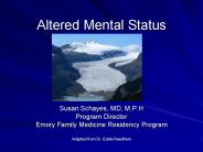 Altered Mental Status