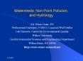 Watersheds, Non-Point Pollution, and Hydrology Mr. Brian PowerPoint PPT Presentation
