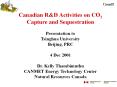 Canadian R&D Activities on CO2 PowerPoint PPT Presentation