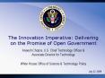 The Innovation Imperative: Delivering on the Promise of Open Government PowerPoint PPT Presentation