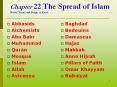 Chapter 22 The Spread of Islam Words, Terms and People to Know PowerPoint PPT Presentation