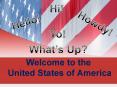 Welcome to the United States of America PowerPoint PPT Presentation