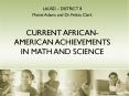 CURRENT AFRICAN-AMERICAN ACHIEVEMENTS IN MATH AND SCIENCE PowerPoint PPT Presentation