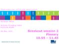 Breakout session 2 Plenary 10.55 – 11.45 PowerPoint PPT Presentation
