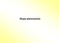 Etapy planowania PowerPoint PPT Presentation