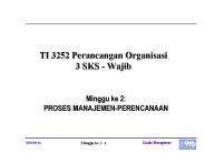 TI 3252 Perancangan Organisasi  3 SKS - Wajib