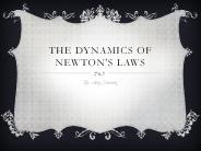 dynamics of Newton's law amy jimenez