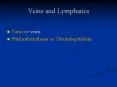 Veins and Lymphatics Varicose veins Phlebothrombosis or PowerPoint PPT Presentation