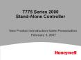 T775 Series 2000 Stand-Alone Controller PowerPoint PPT Presentation