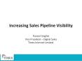 Increasing Sales Pipeline Visibility PowerPoint PPT Presentation