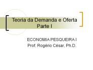 Teoria da Demanda e Oferta Parte I