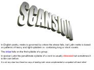 SCANSION