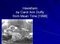 Havisham by Carol Ann Duffy from Mean Time [1998] PowerPoint PPT Presentation