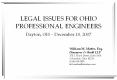 LEGAL ISSUES FOR OHIO PROFESSIONAL ENGINEERS