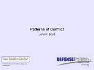 Patterns of Conflict