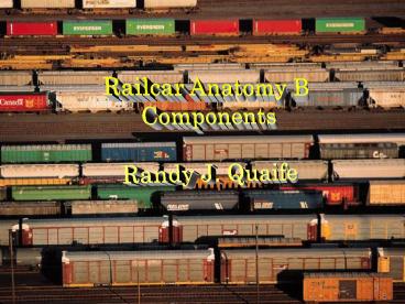 Railcar Anatomy B