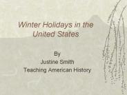 Winter Holidays in the United States
