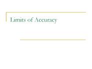 Limits of Accuracy