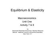 Equilibrium & Elasticity