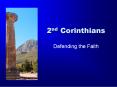 2nd Corinthians PowerPoint PPT Presentation
