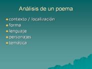 Anбlisis de un poema