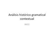 Anбlisis histуrico gramatical contextual