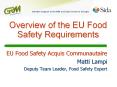 Overview of the EU Food Safety Requirements PowerPoint PPT Presentation