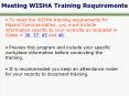 Meeting WISHA Training Requirements PowerPoint PPT Presentation