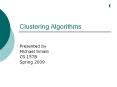 Clustering Algorithms PowerPoint PPT Presentation