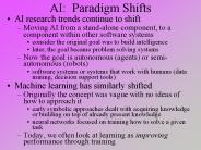 AI: Paradigm Shifts