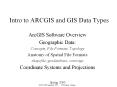Intro to ARCGIS and GIS Data Types PowerPoint PPT Presentation