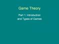 Game Theory PowerPoint PPT Presentation