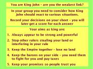 You are King John 