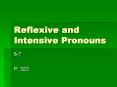 Reflexive and Intensive Pronouns PowerPoint PPT Presentation