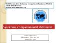 Syndrome compartimental abdominal PowerPoint PPT Presentation