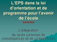 L’EPS dans la loi d’orientation et de programme pour l’avenir de l’йcole ******* PowerPoint PPT Presentation
