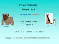 Focus Calendar: Weeks 1-4 PowerPoint PPT Presentation