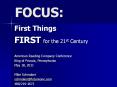 FOCUS: PowerPoint PPT Presentation