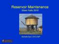 Reservoir Maintenance Silver Falls 2010 PowerPoint PPT Presentation