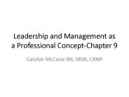 Leadership and Management as a Professional Concept-Chapter 9
