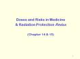 Doses and Risks in Medicine PowerPoint PPT Presentation