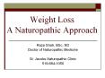 Weight Loss A Naturopathic Approach PowerPoint PPT Presentation