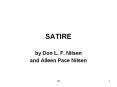 SATIRE PowerPoint PPT Presentation