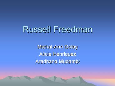 Russell Freedman