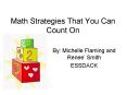 Math Strategies That You Can Count On PowerPoint PPT Presentation