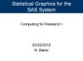 Statistical Graphics for the SAS System PowerPoint PPT Presentation